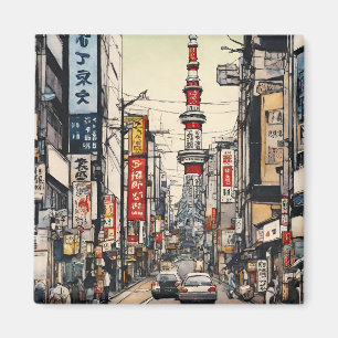 Tokyo Briefkaart (2) Magneet