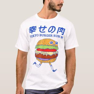 Tokyo Burger run Funny Burger T-shirt