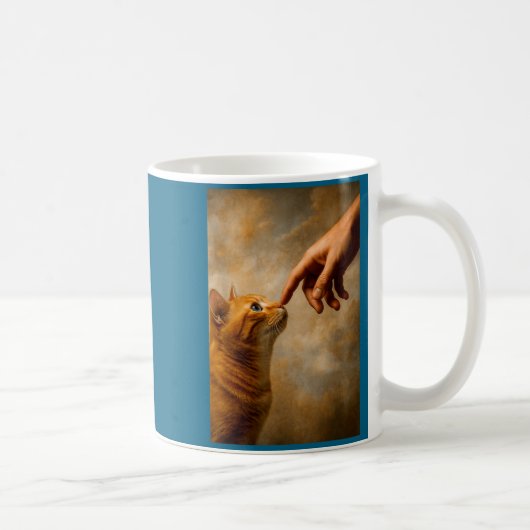 Tokyo Cat In Straw Hat With Tea Cup Skytree City V Koffiemok (Rechts)