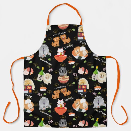 TOKYO CHOWTIME Chow All-Over Print Schort (Voorkant)