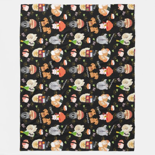 TOKYO CHOWTIME Chow Fleece Deken (Voorkant)