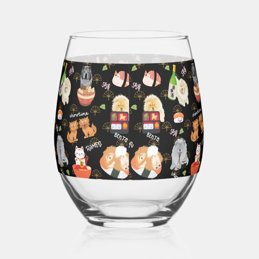 TOKYO CHOWTIME Chow Wijnglas Zonder Voet (Rechts)