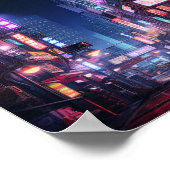 Tokyo City Neon Light Poster (Hoek)