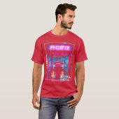 Tokyo City Retro Synthwave Racing Japan Tokyo T-shirt (Voorkant volledig)