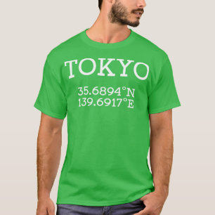 Tokyo Coördinaten Design T-shirt