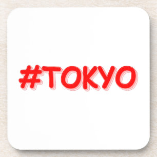 "#Tokyo" Cute Design. Bestel nu Bier Onderzetter