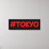 "#Tokyo" Cute Design. Bestel nu Canvas Afdruk (Voorkant)