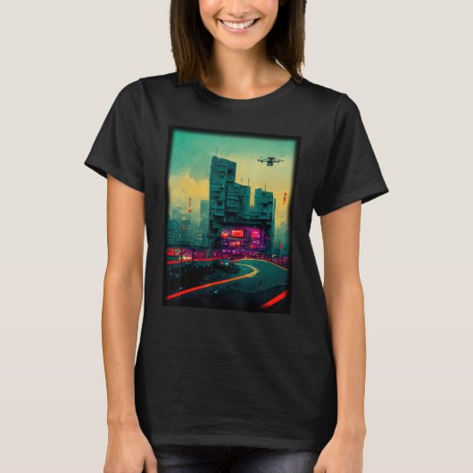 Tokyo Cyberpunks Retro lo-fi indie Japan vibe aest T-shirt (Voorkant)
