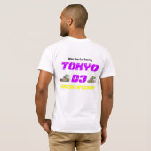 Tokyo D3 Retro Racing 2011 T-shirt (Achterkant volledig)