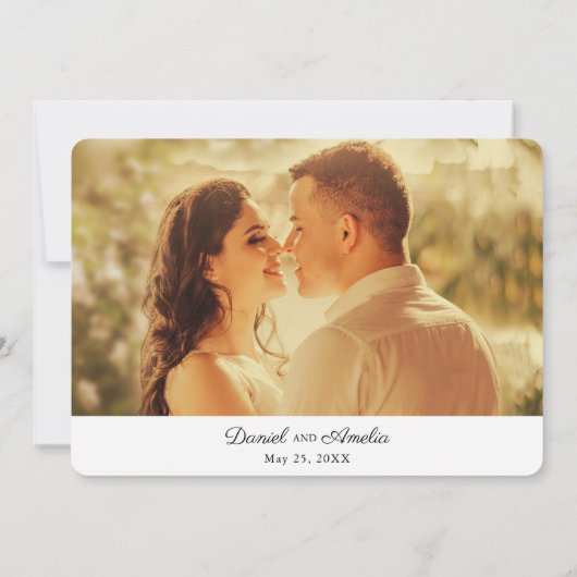 Tokyo Destination Wedding Save the Date Kaart (Achterkant)