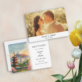 Tokyo Destination Wedding Save the Date Kaart