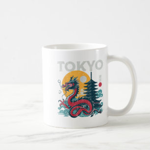 Tokyo Dragon  Aziatische Japanse Mythische Vrouwen Koffiemok