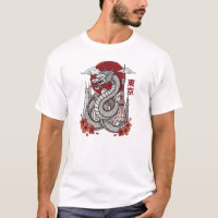 Tokyo Dragon City T-Shirt | Japanse Draak en Sk