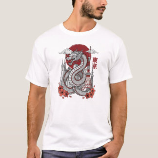 Tokyo Dragon City T-Shirt | Japanse Draak en Sk