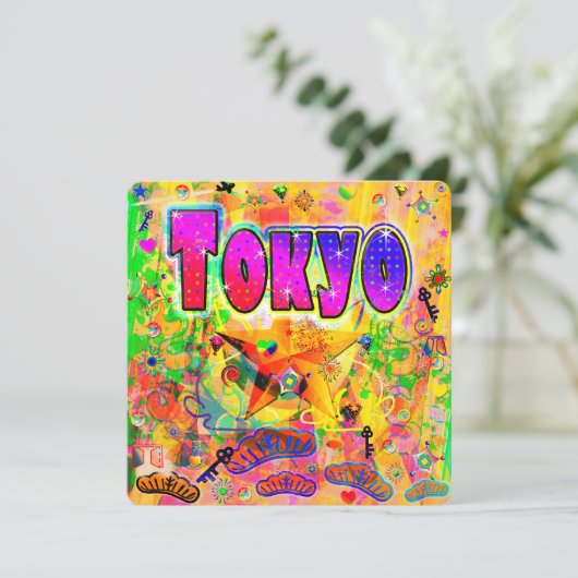 Tokyo Epoch Uur Vakantie Kaart (Staand voorkant)