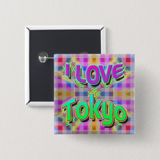 Tokyo Festival 1 "I LOVE Tokyo" Button (Voorkant /achterkant)