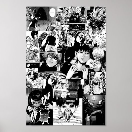 Tokyo Ghoul Manga Collage Poster (Voorkant)