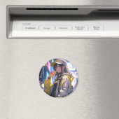 Tokyo Girl | 東京娘 GenerartiveAI シール Magneet (Insitu (Vaatwasser))