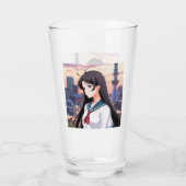Tokyo Girl glass Glas (Achterkant)