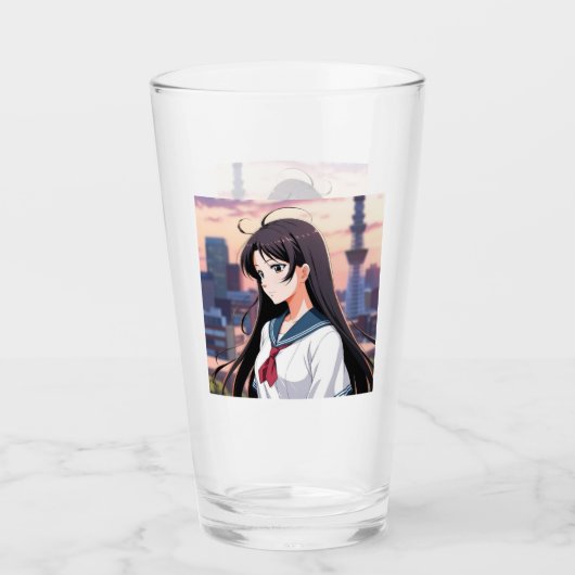Tokyo Girl glass Glas (Voorkant)