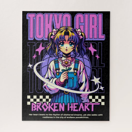 Tokyo Girl: Het ritme van veerkracht Legpuzzel (Verticaal)
