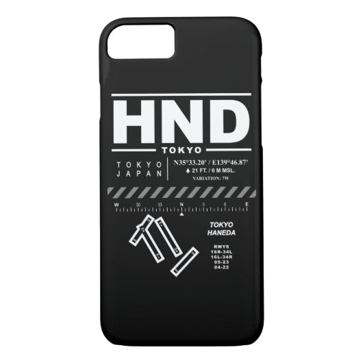 Tokyo Haneda International Airport HND iPhone Case (Achterkant)