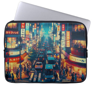 Tokyo in Beweging Laptop Sleeve