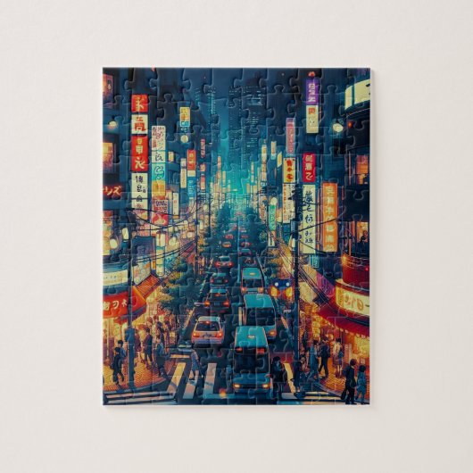 Tokyo in Motion Legpuzzel (Verticaal)
