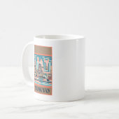 Tokyo Japan Art Deco Koffiemok (Voorkant links)