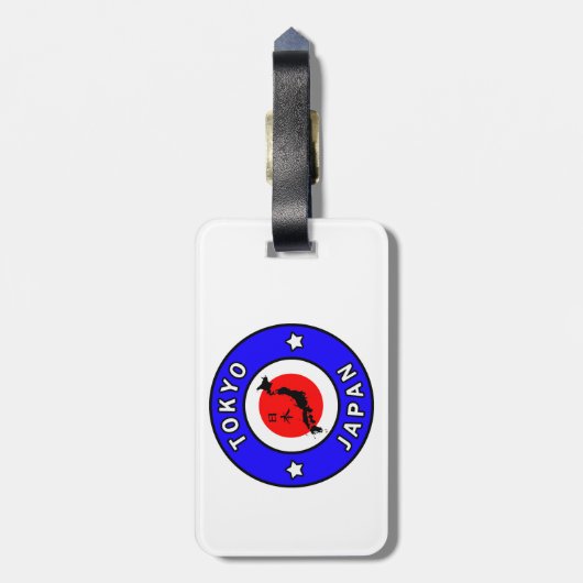 Tokyo Japan Bagagelabel (Achterkant verticaal)