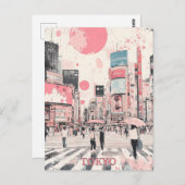 Tokyo Japan Briefkaart (Voorkant / Achterkant)