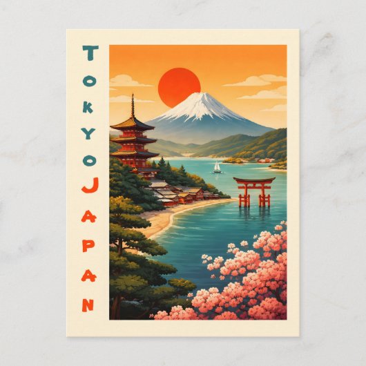 Tokyo Japan Briefkaart (Voorkant)