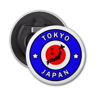 Tokyo Japan Button Flesopener