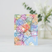 Tokyo Japan City Map Briefkaart (Staand voorkant)