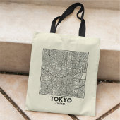 Tokyo, Japan City Map Tote Bag