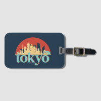 Tokyo Japan City Skyline Retro Travel Art