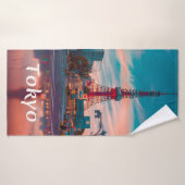 Tokyo Japan City Skytree Badhanddoek (Badhanddoek)