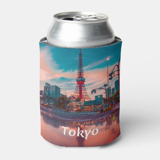 Tokyo Japan City Skytree Blikjeskoeler (Blikje Voorkant)