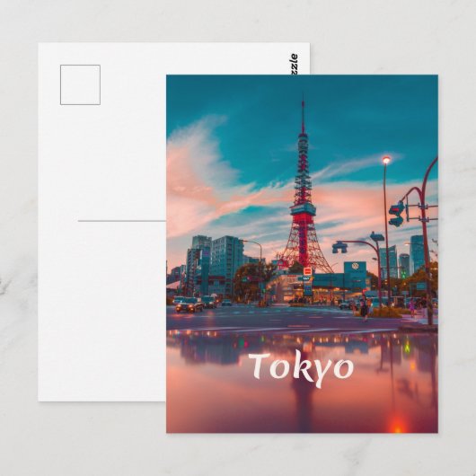 Tokyo Japan City Skytree Briefkaart (Voorkant / Achterkant)