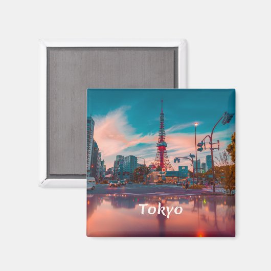 Tokyo Japan City Skytree Magneet (Voorkant / Achterkant)