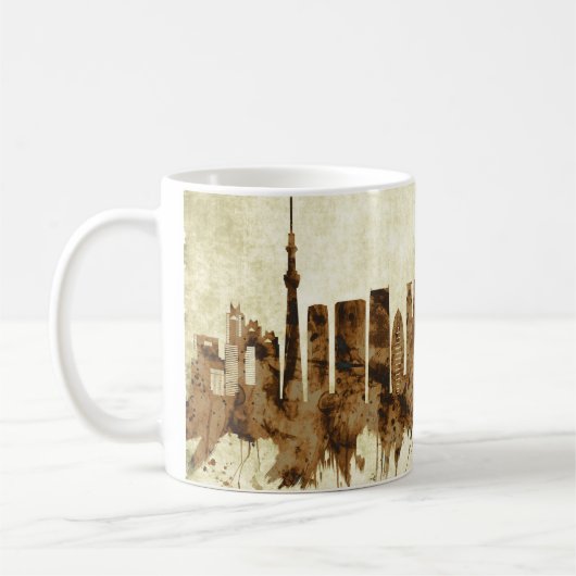 Tokyo Japan Cityscape Koffiemok (Links)
