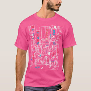 Tokyo Japan Cyberpunk Vaporwave Esthetische Retro T-shirt