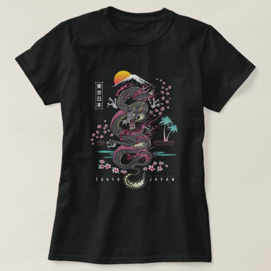 Tokyo Japan Dragon T-Shirt (Design voorkant)