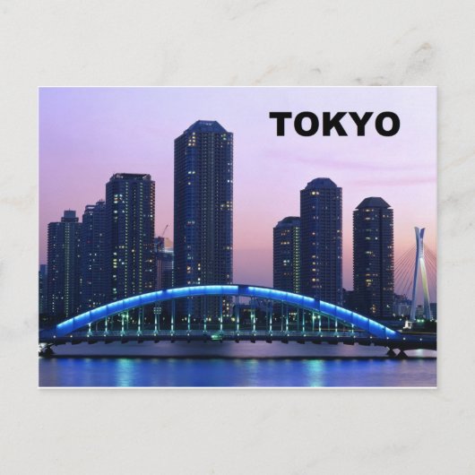 Tokyo Japan Eitai Bridge Briefkaart (Voorkant)