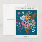  Tokyo Japan Flower Market Travel Briefkaart (Voorkant / Achterkant)