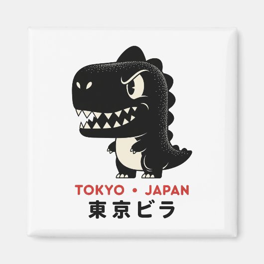 TOKYO JAPAN GODZILLA MAGNET (Voorkant)