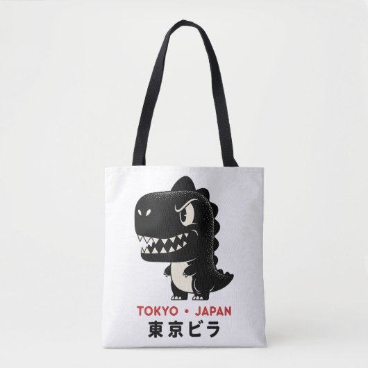 TOKYO JAPAN GODZILLA TOTE BAGS TOTE BAG (Voorkant)
