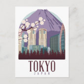 Tokyo Japan Japan Vintage Travel Briefkaart (Voorkant)