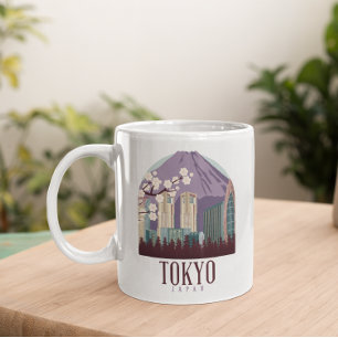 Tokyo Japan Japan Vintage Travel Coffee Mok