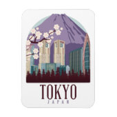 Tokyo Japan Japan Vintage Travel Magneet (Verticaal)